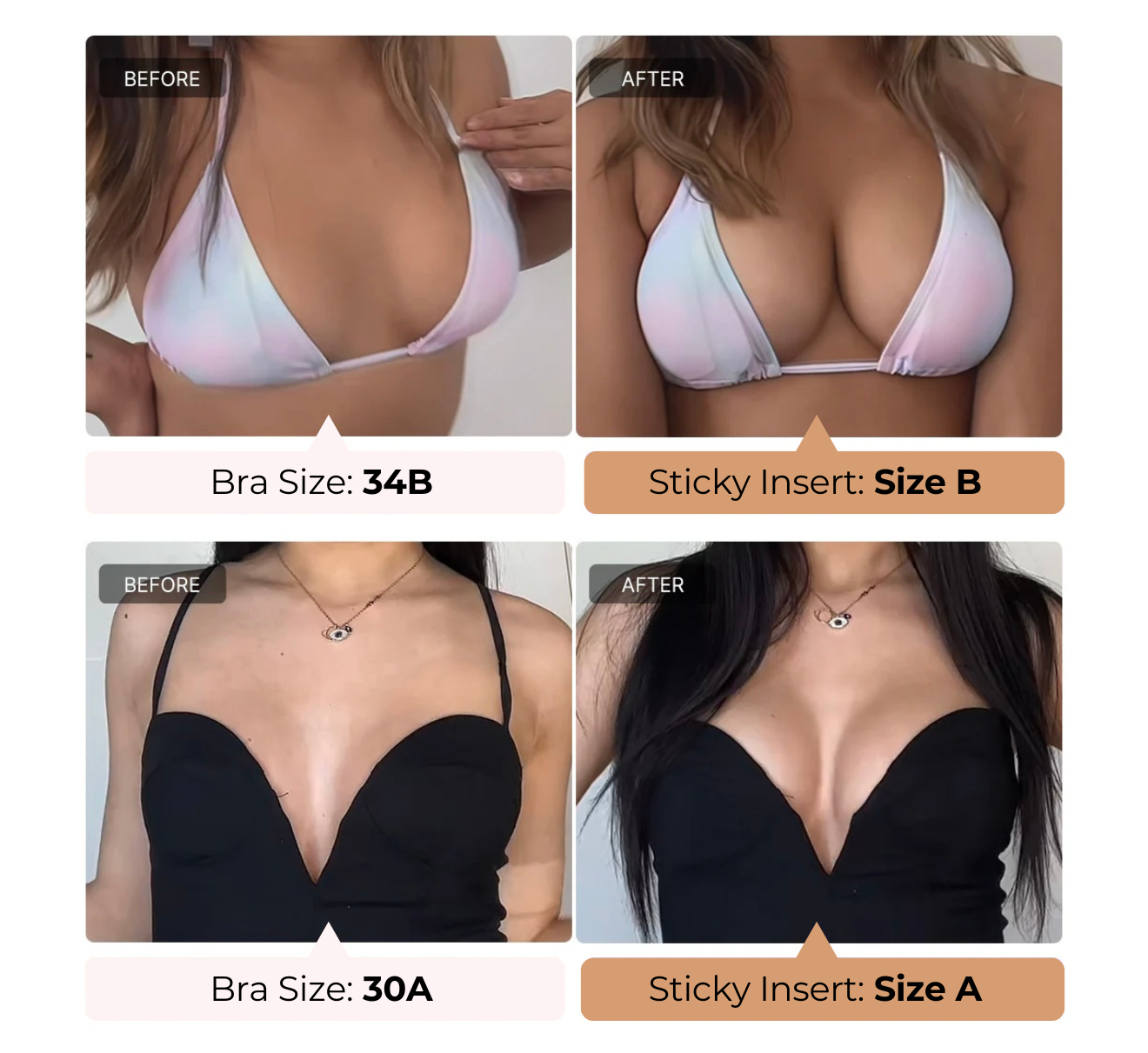 Instant Boost Breast Lift Sticky Insert Pads(2 Pairs)