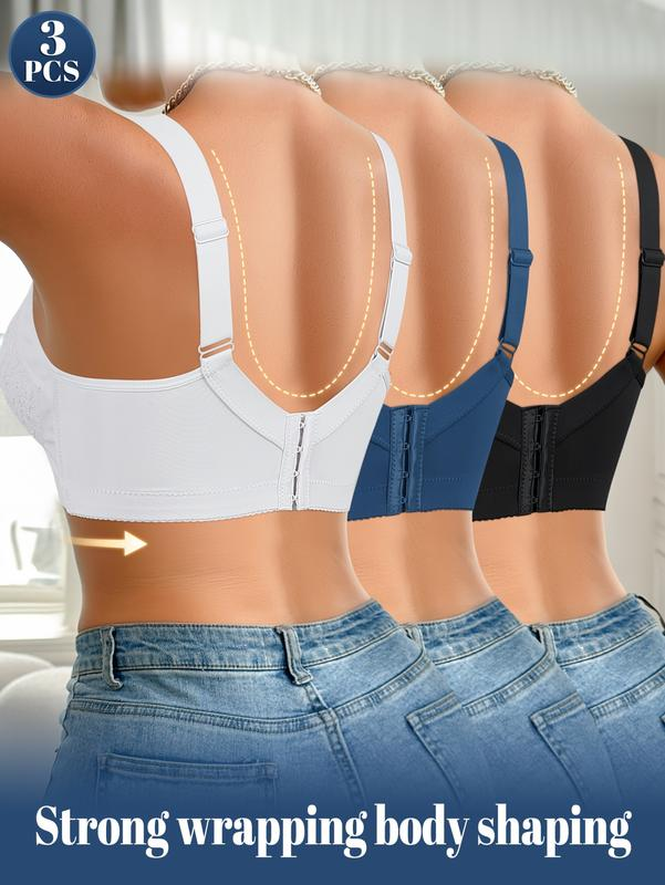 3-Piece  Women's Sexy Lace Bra