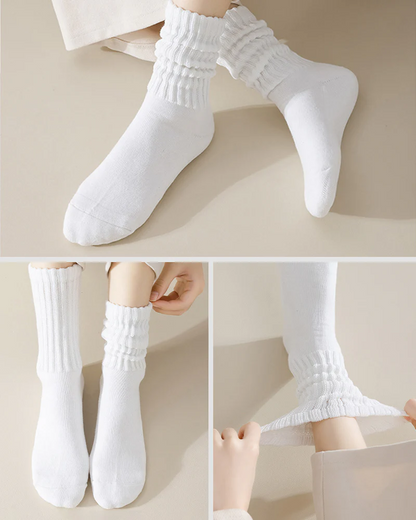 5 Pairs Women’s Slouchy Crew Socks