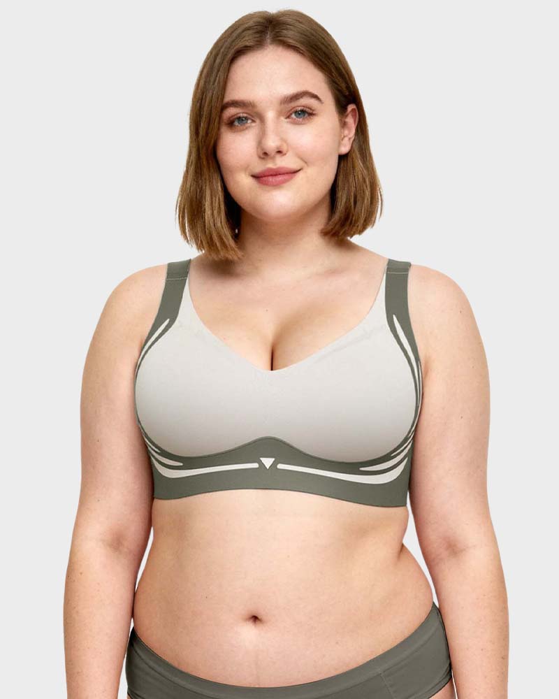 Anti-Sagging Support Shockproof Sports Fixed Cup Bra For Women