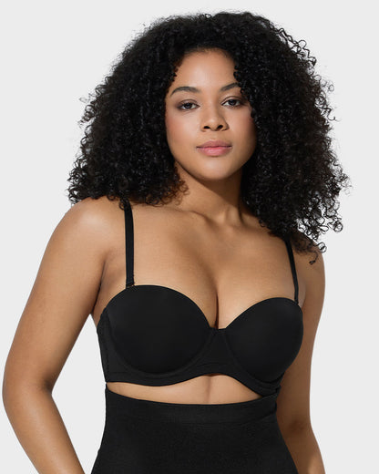 Versatile Molded Cup Underwire Bra with Removable Straps