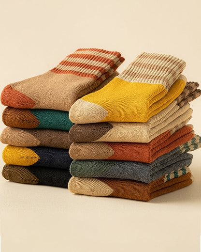 Cozy Plush Loop Lining Crew Socks