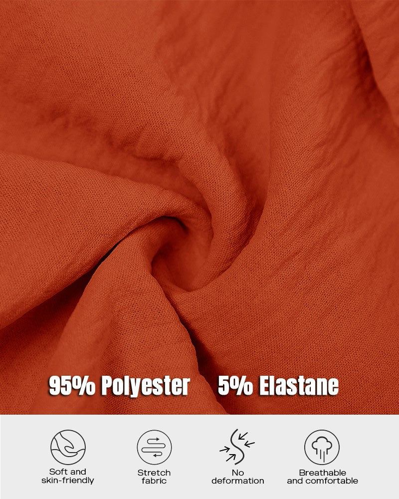 Long Sleeve Button Down Drawstring Shirt Dress