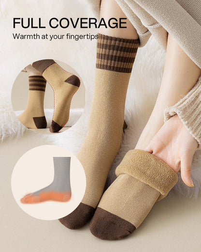 Cozy Plush Loop Lining Crew Socks