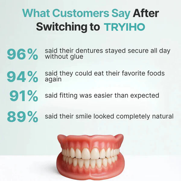 🦷  Fit Full Functional DenturesMake you more confident-Made in the USA & FDA-Certified