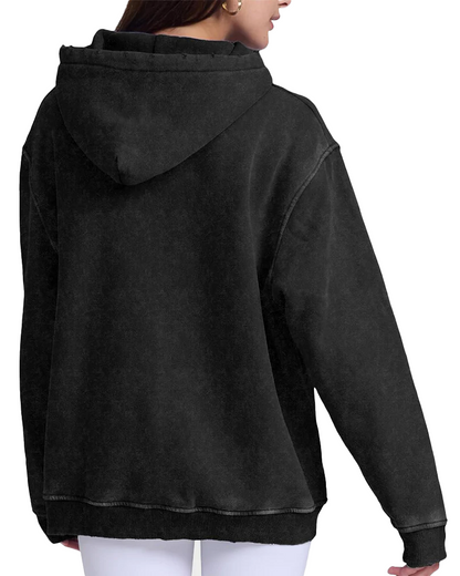 Oversized Unisex Acid Wash Hoodie Pullover