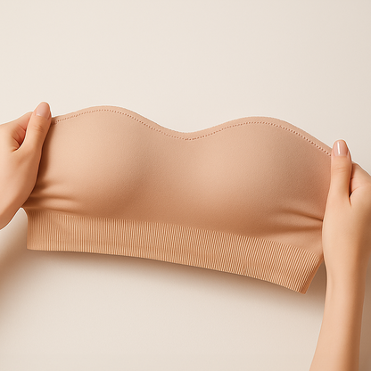 Non-Slip Bandeau Seamless Wireless Strapless Bra