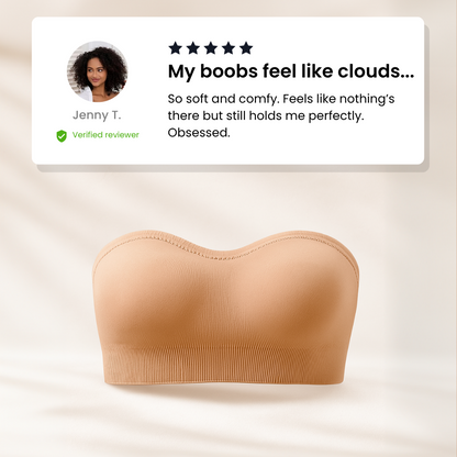 Non-Slip Bandeau Seamless Wireless Strapless Bra