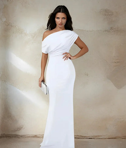 Shoulder Bodycon Maxi Dress