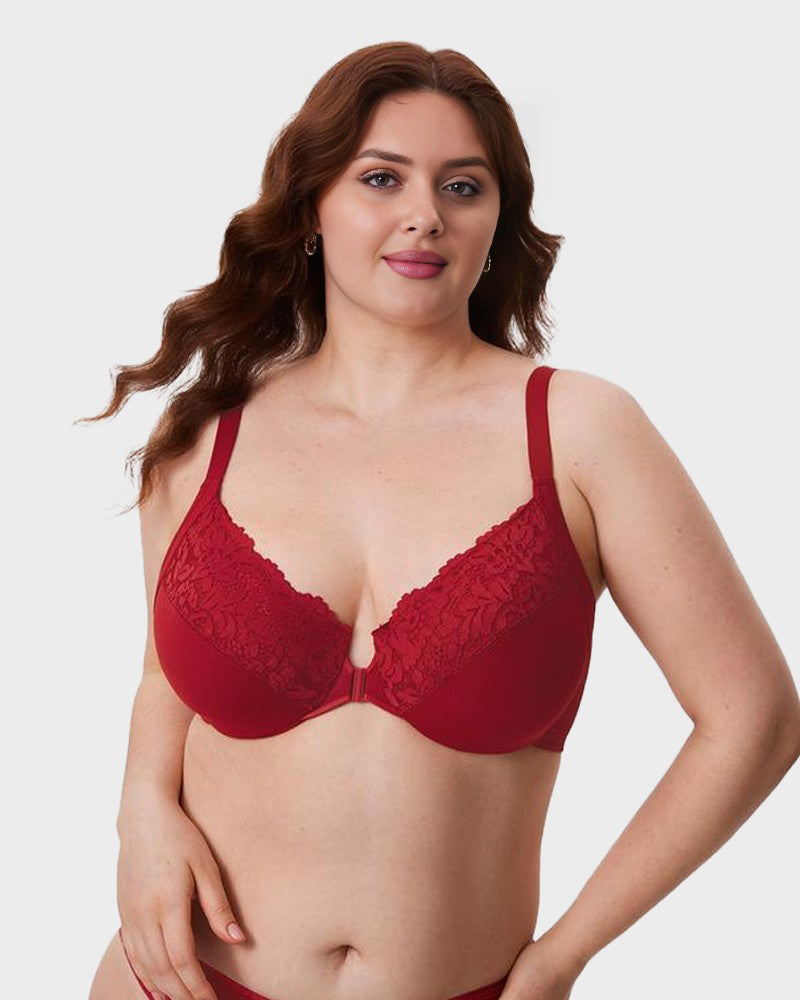 Lace Full Coverage Front Closure Posture Bra