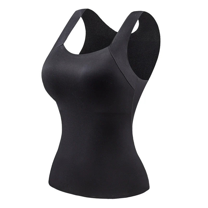 U Neck Shapewear Built-in Bra Tank