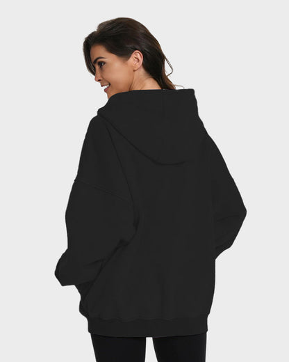 Oversized Unisex Acid Wash Zip Hoodie