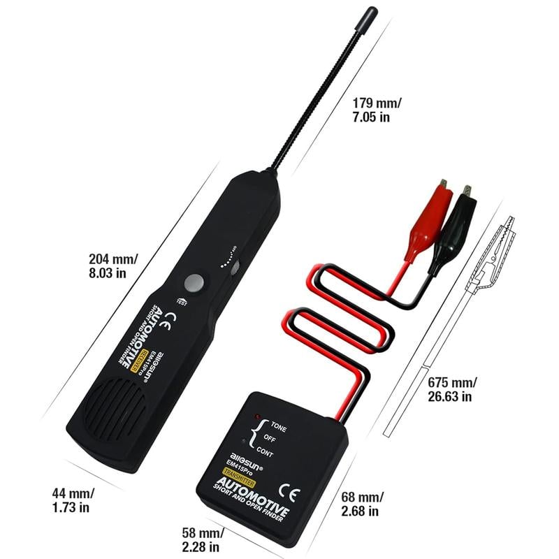 💥 EM415PRO Automotive Electrical Open & Short Finder Circuit Tester With Free Bag