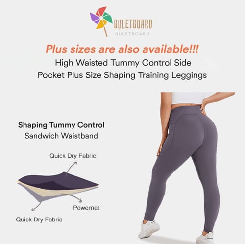High-waisted tummy-controlling and body-shaping training leggings