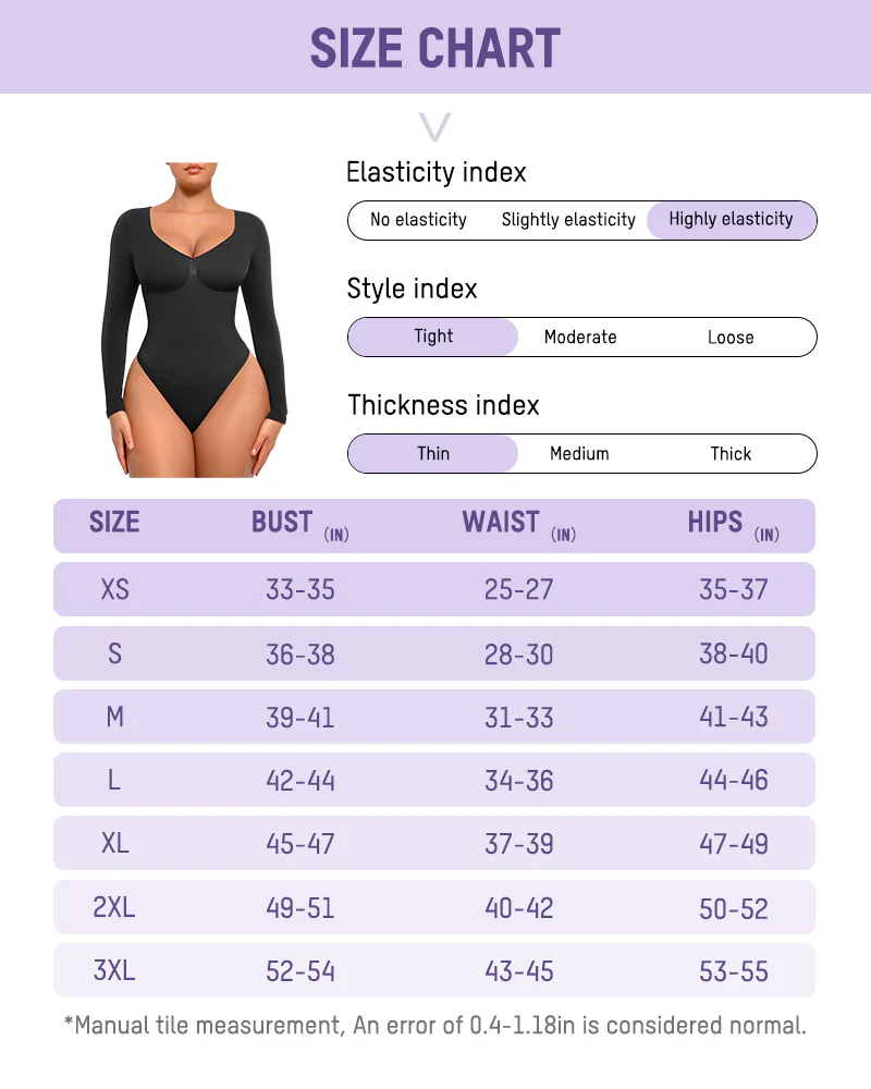 Long Sleeve Shaping Bodysuit
